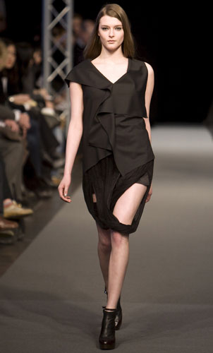 Paris FW Thursday: A model wears Lutz