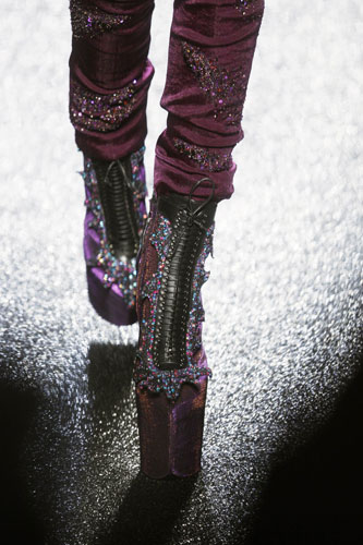 Paris FW Thursday: A model wears Nina Ricci