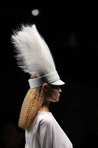 Paris FW Weekend: A model wears Givenchy