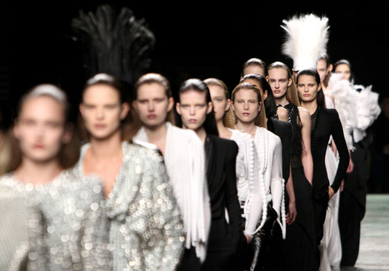 Paris FW Weekend: Models wear Givenchy