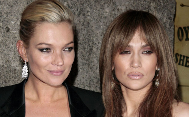 Topshop: Kate Moss and Jennifer Lopez at the Topshop launch in New York