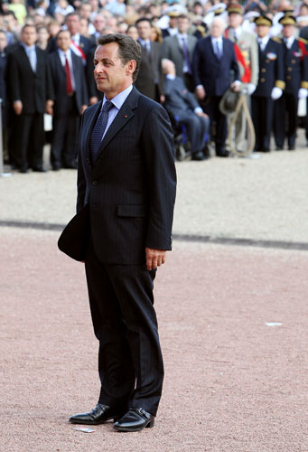 Men who wear stack heels: French president Nicolas Sarkozy.