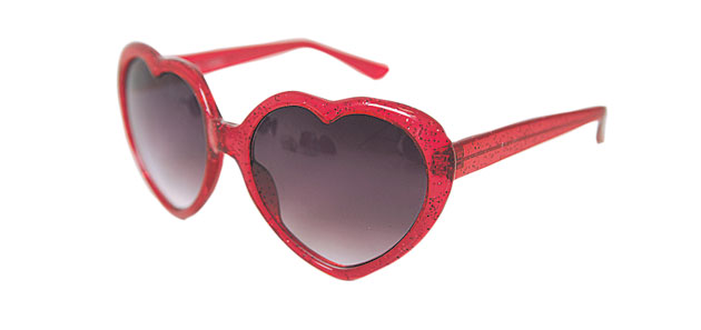 Sunglasses: Heart-shaped sunglasses, from George at Asda