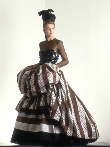 Christian Lacroix: A model wears an outfit by Christian Lacroix 1987