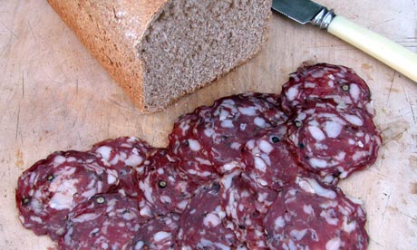 Wild boar salami