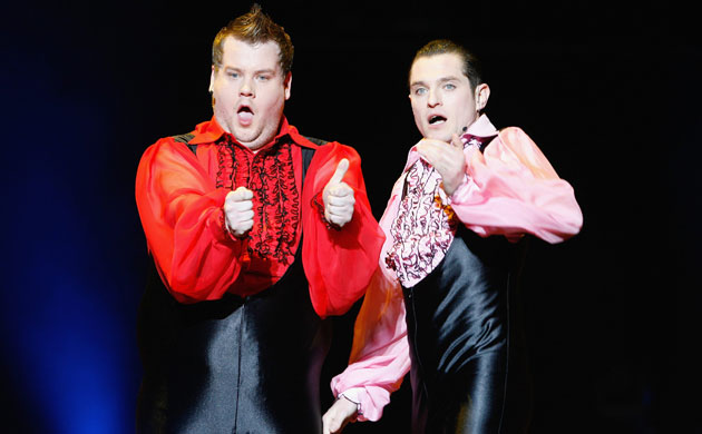 Festival celebs: James Corden and Mathew Horne