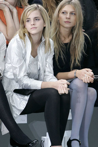 Emma Watson: Emma Watson at the Chanel by Karl Lagerfeld show October 2008