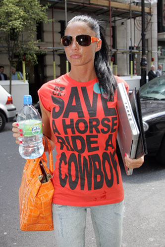 Slogan T-shirts: Katie Price