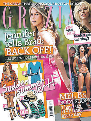 Jen-Brad-Angelina: Grazia