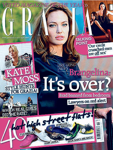 Jen-Brad-Angelina: Grazia