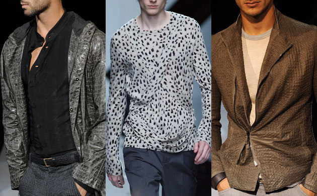 Menswear trends: Animal-inspired looks from Giorgio Armani and Burberry