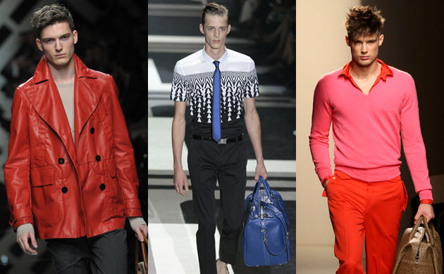 Menswear trends: Colour from Burberry, Gucci and Bottega Veneta