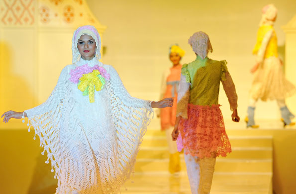 Fashion round-up: Models display creations by Indonesian designer Lenny Agustin