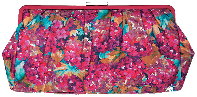 Fashion wishlist: Hydrangea printed leather clutch