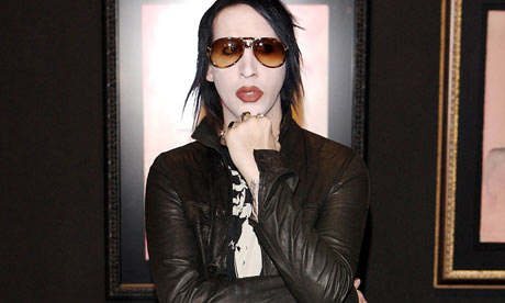Marilyn Manson last seen on his way to a blogger's house armed with a 