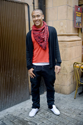 Colourful blokes: Nathaniel Phillips