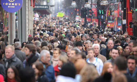 Shoppers on Oxford Street