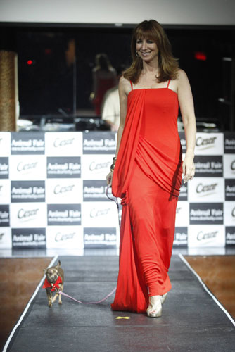 Paws for style: Jill Zarin with her dog Darren