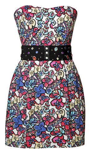 Beth Ditto for Evans: Stained-glass prom dress