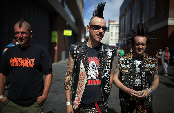 Punk fashion at Rebellion: Tattoos, leather, piercings and band T-shirts