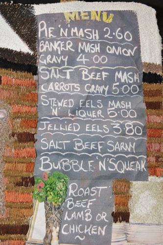 Festival of Quilts: Menu