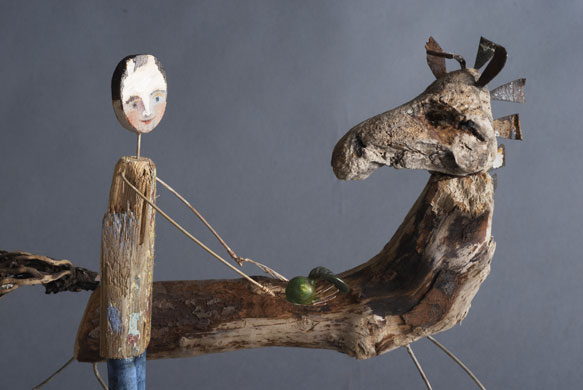 Orchard exhibition: Man with horse