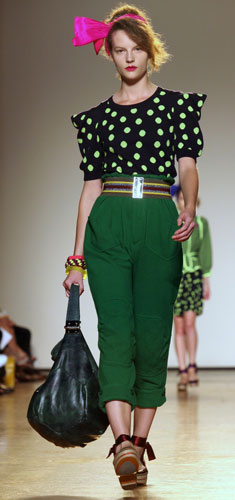 Tuesday NY fashion week: A model wears Marc by Marc Jacobs