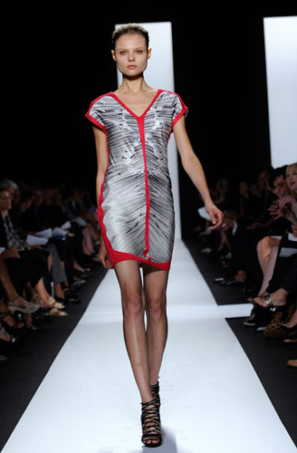 Tuesday NY fashion week: A model wears Narciso Rodriguez 