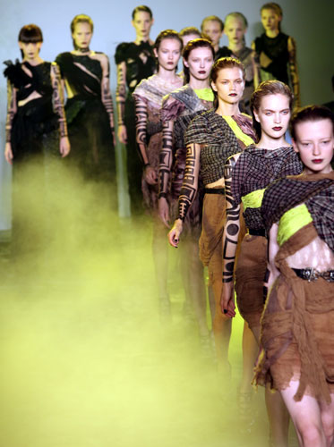 Rodarte show: Rodarte show Spring 2010 collection runway shot