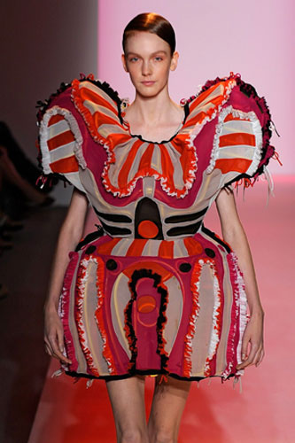 New York fashion: A model wears Alexandre Herchcovitch