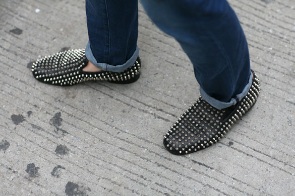 Studs in New York: Spotted on a fellow snapper at Bryant Park