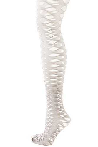 Six of the best tights: Grey, second-generation fishnet tights