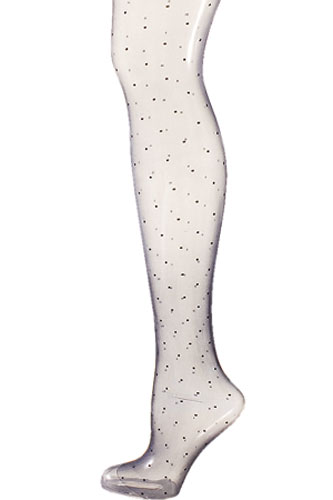 Six of the best tights: Sheer black tights with dots
