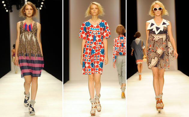 LFW weekend roundup: Models wear Eley Kishimoto