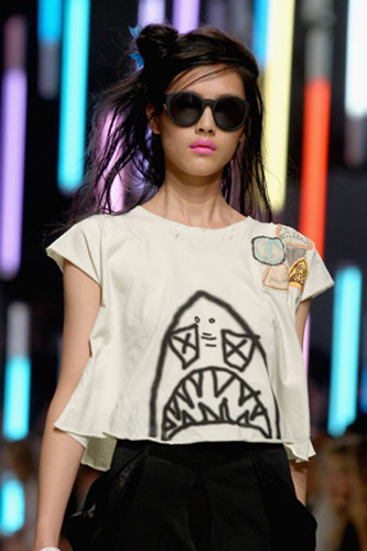 LFW weekend roundup: A model wears Topshop Unique