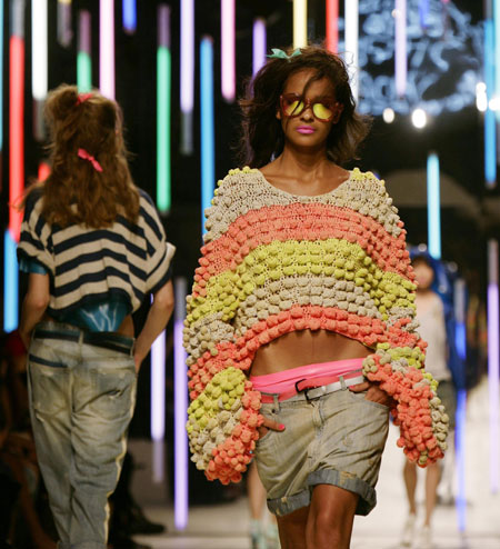 LFW weekend roundup: A model wears Topshop Unique