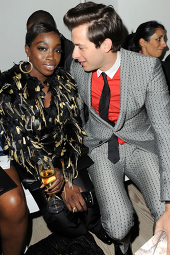 Monday LFW: Mark Ronson and Estelle at Pringle