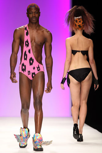 Tuesday at LFW: Models wear Jeremy Scott 