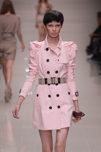 Burberry: A model wears Burberry 