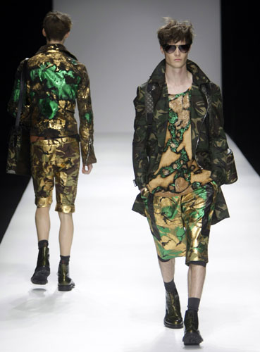 Menswear: Models wearing James Long