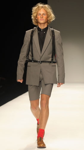 Menswear: A model wears Carolyn Massey