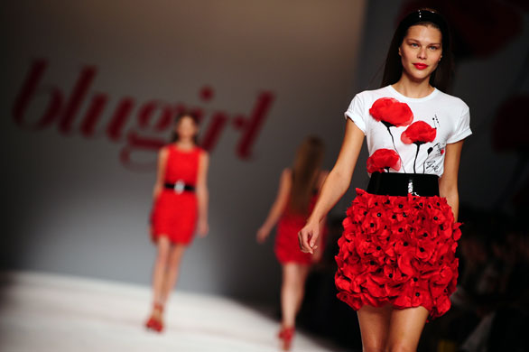 Milan Thursday shows: Models wear Blugirl