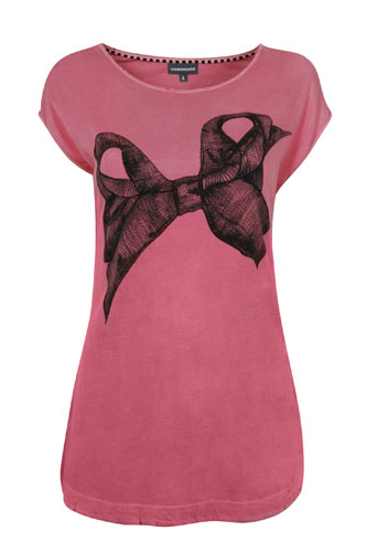 Breast Cancer Awareness: Warehouse bow T-shirt