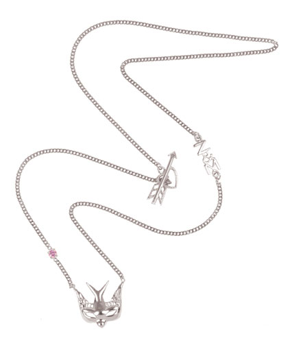Breast Cancer Awareness: Zoe & Morgan silver mask necklace