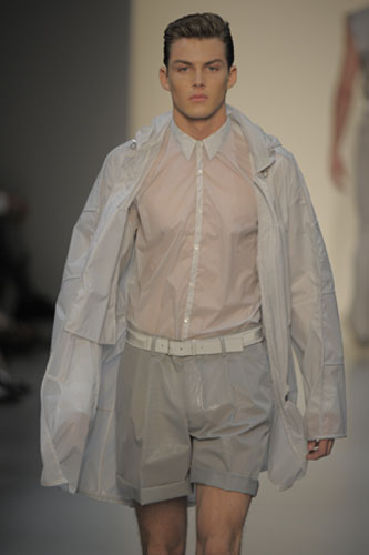 Transparent: A model wears Calvin Klein