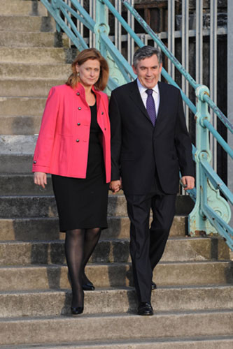Conference fashion: Sarah and Gordon Brown