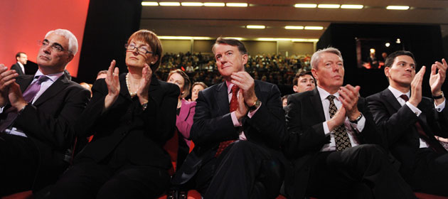 Conference fashion: Alistair Darling, Harriet Harman, Mandelson, Alan Johnson, David Miliband