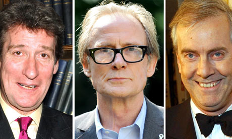 Jeremy Paxman, Bill Nighy and Gyles Brandreth