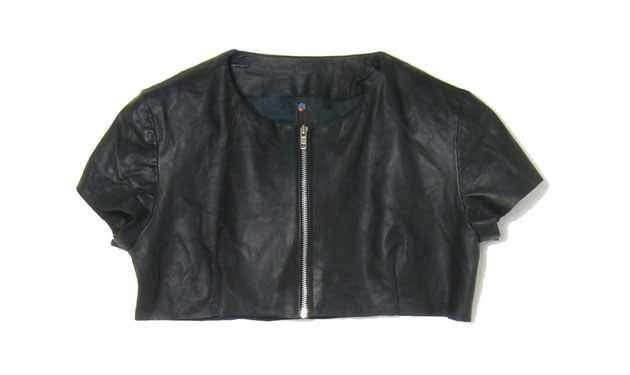 Ethical fashion: TRAIDremade Boutique cropped leather jacket