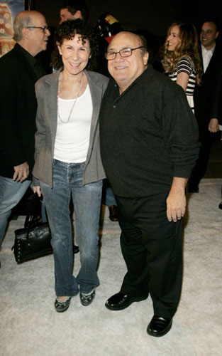 Short men: Danny Devito and Rhea Perlman at Deck the Halls premier